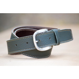 CEINTURE CUIR VERT FORÊT| La french